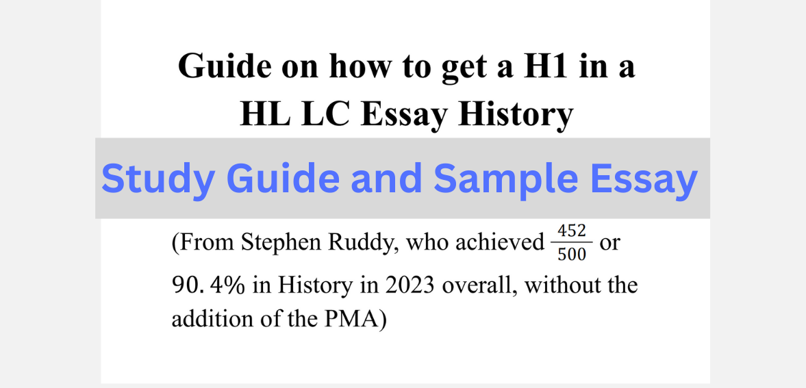 LC History Study Guide and Sample Essay