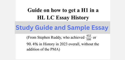LC History Study Guide and Sample Essay