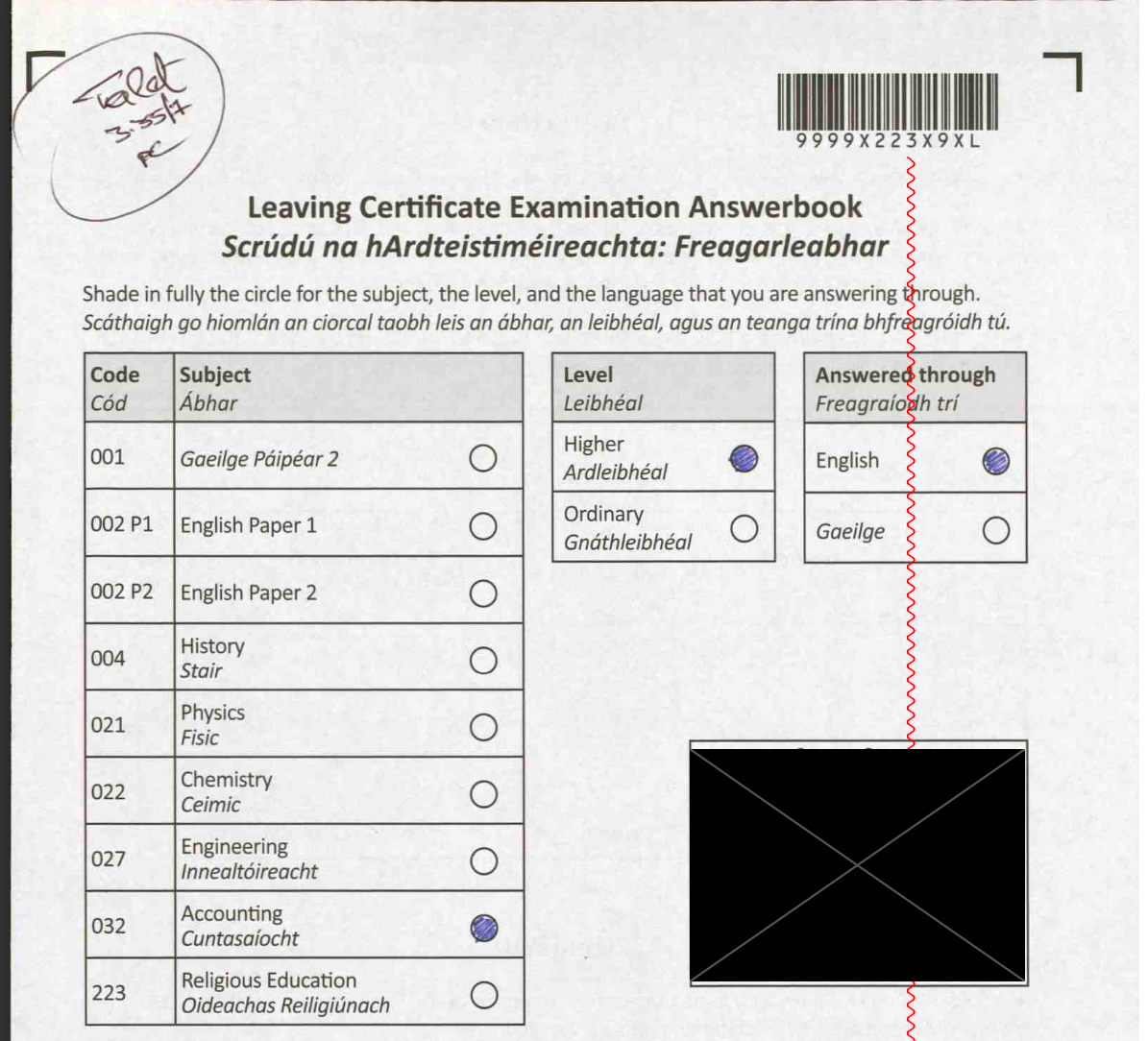 Accounting Paper LC 2024 (Grade 100%)