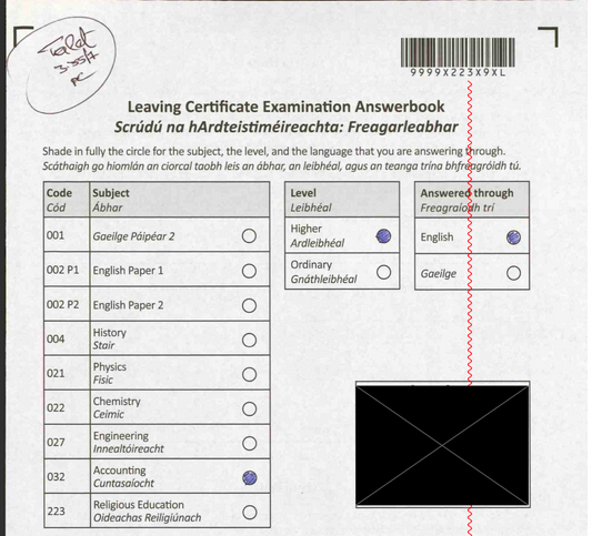 English Paper 1 & 2 LC 2024 (Grade 96%)