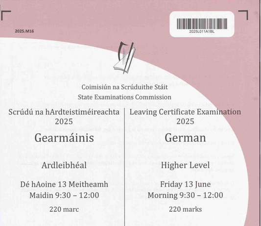2025 German Script (H2, 83%)